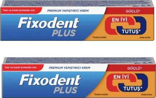 Plus En İyi Tutuş Diş Protez Yapıştırıcı Krem 2 x 40 G