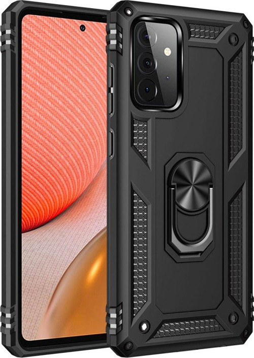 Samsung Galaxy A72 Kılıf Sofya Yüzüklü Silikon Kapak