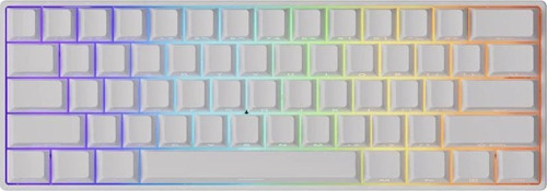 MONSGEEK FUN60 Pro Shine-Through White Hall Effect Manyetik Switch ARGB Kablosuz Hotswap Mekanik Gaming Klavye