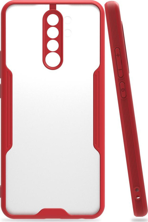Xiaomi Redmi Note 8 Pro Kılıf Platin Silikon - Kırmızı