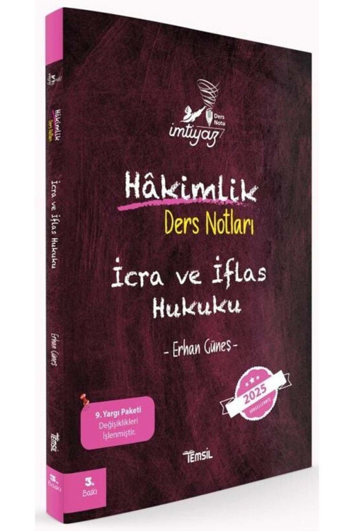 Temsil Kitap Temsil 2025 Baskı İmtiyaz Hakimlik İcra Ve İflas Hukuku Ders Notları
