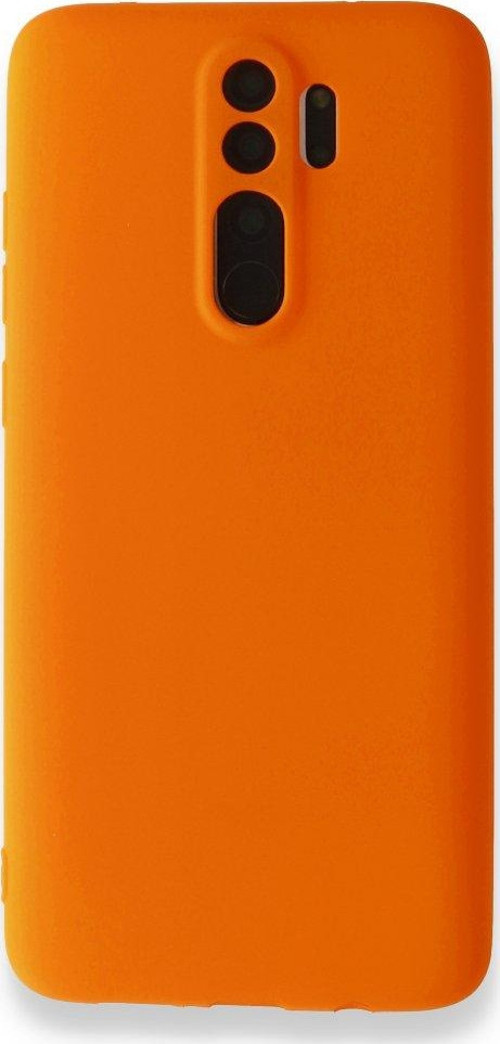 Xiaomi Redmi Note 8 Pro Kılıf Premium Rubber Silikon - Turuncu