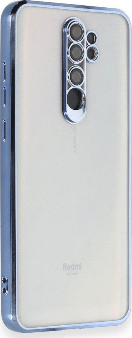 Xiaomi Redmi Note 8 Pro Kılıf Razer Lensli Silikon - Açık Mavi