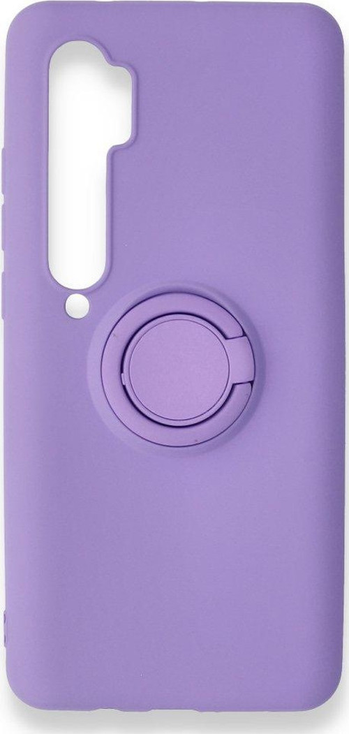 Xiaomi Mi Note 10 Lite Kılıf Viktor Yüzüklü Silikon - Mor