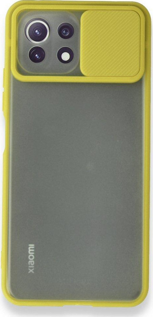 Xiaomi Mi 11 Lite Kılıf Palm Buzlu Kamera Sürgülü Silikon