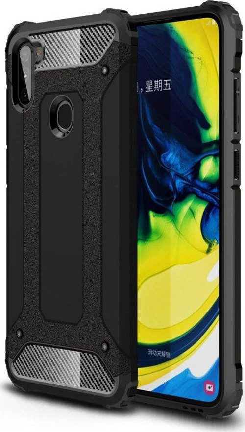 Samsung Galaxy M11 Kılıf Tank Silikon Kapak - Siyah