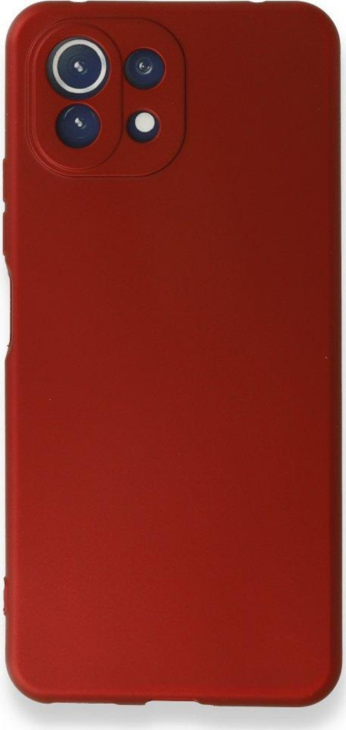 Xiaomi Mi 11 Lite Kılıf Premium Rubber Silikon - Kırmızı