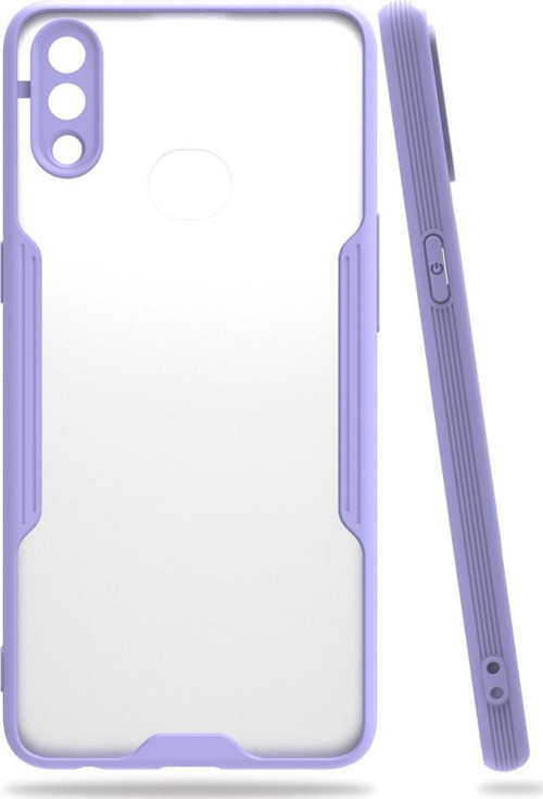 Samsung Galaxy A10S Kılıf Platin Silikon - Lila