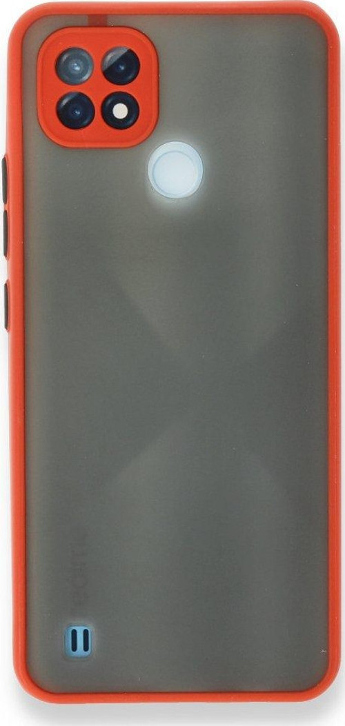 Realme C21 Kılıf Montreal Silikon Kapak - Kırmızı