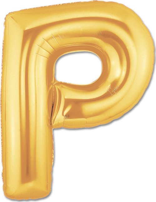 P Harf Folyo Balon Altın Renk 40 İnç