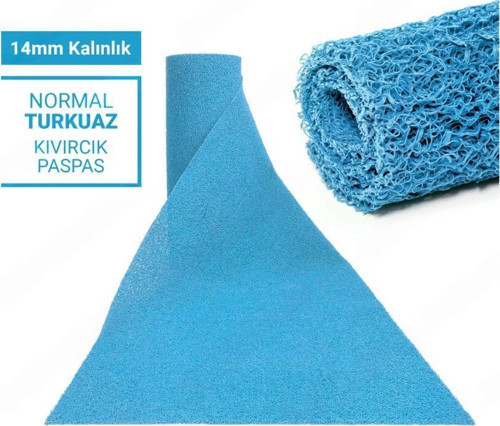 100X1100CM TURKUAZ KIVIRCIK PASPAS-HALI KAYMAZ YOLLUK LİDYA 14MM