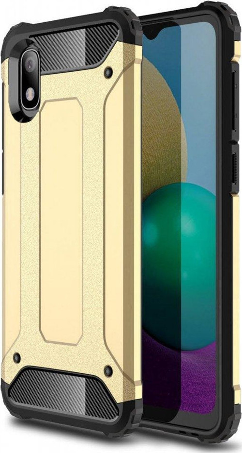 Samsung Galaxy A01 Core Kılıf Tank Silikon Kapak - Gold