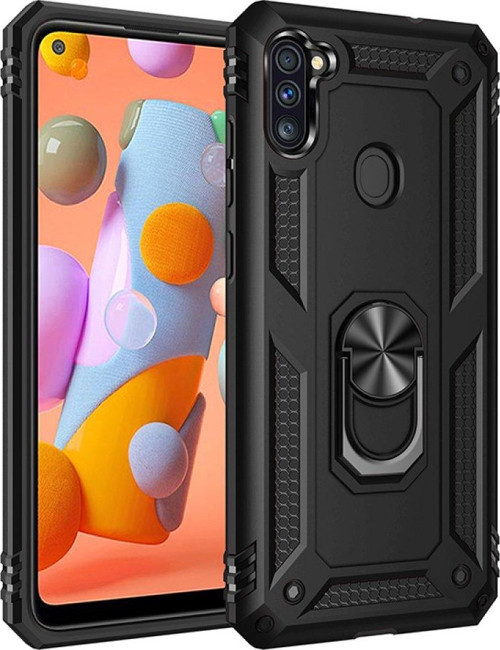 Samsung Galaxy A11 Kılıf Sofya Yüzüklü Silikon Kapak