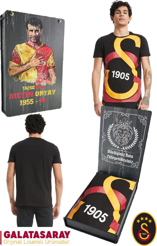 Orijinal Lisanslı Büyük Logolu T-Shirt Kişiye Özel Baskılı Ahşap Kutulu