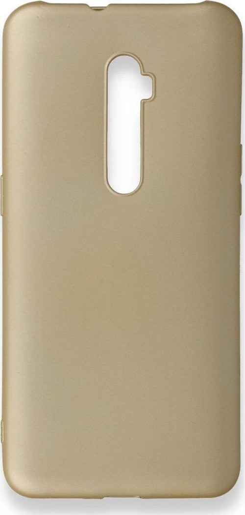 Oppo Reno 10X Kılıf Premium Rubber Silikon - Gold