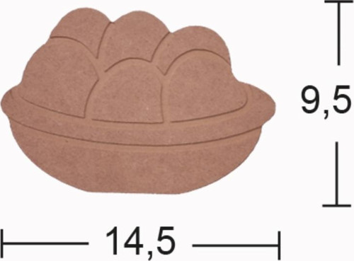 H130 Yumurtalar Biblo, 18Mm Figüratif Ahşap Obje