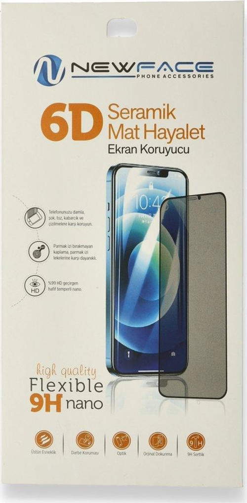 İphone 13 6D Mat Seramik Hayalet Nano Ekran Koruyucu