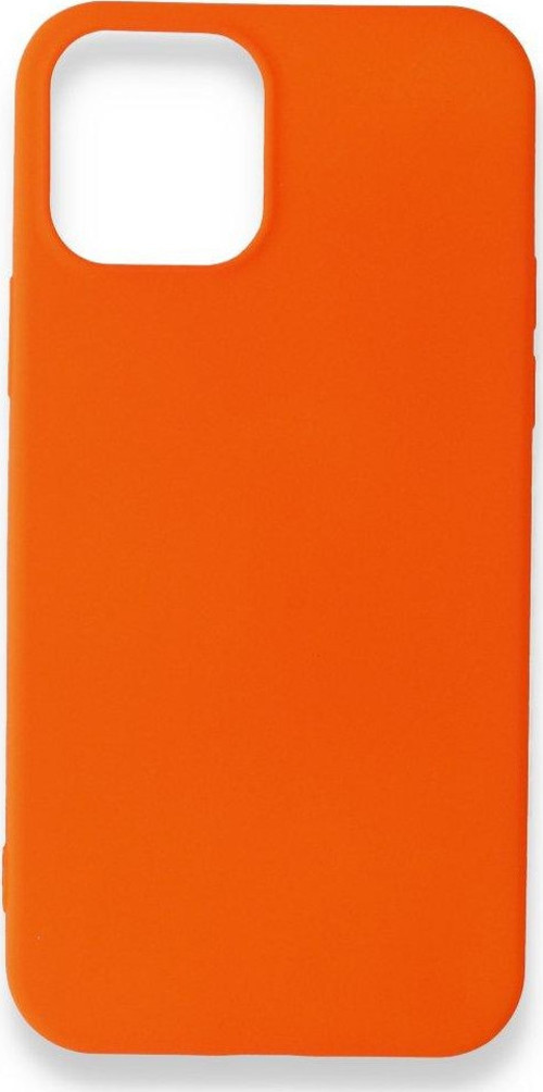 İphone 12 Pro Kılıf Premium Rubber Silikon - Turuncu