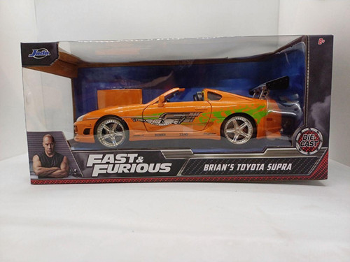 , 253203005Hızlı Ve Öfkeli Fast & Furious 1995 Toyota Supra 1:24, Lisanslı, Die- Cast 21 Cm