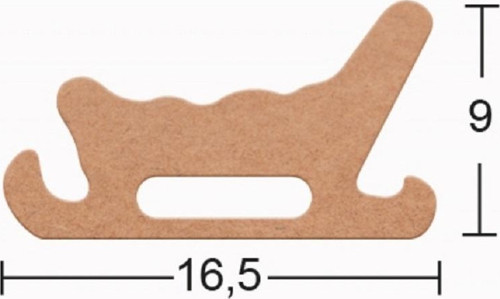 H137 Kızak Biblo, 18Mm Figüratif Ahşap Obje