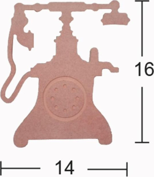 H146 Telefon Biblo, 18Mm Figüratif Ahşap Obje
