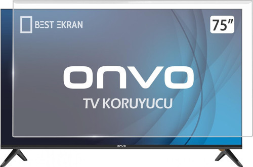 ONVO 75OVF9000UQ TV EKRAN KORUYUCU - Onvo 75" inç Smart QLED Ekran Koruyucu