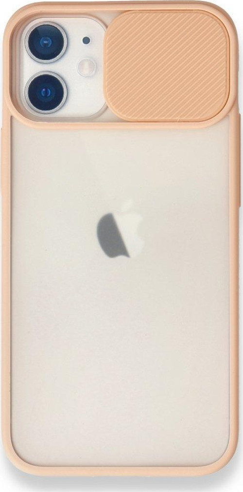 İphone 11 Kılıf Palm Buzlu Kamera Sürgülü Silikon - Pembe