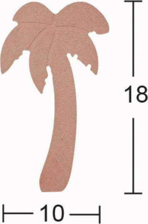 H133 Palmiye Biblo, 18Mm Figüratif Ahşap Obje