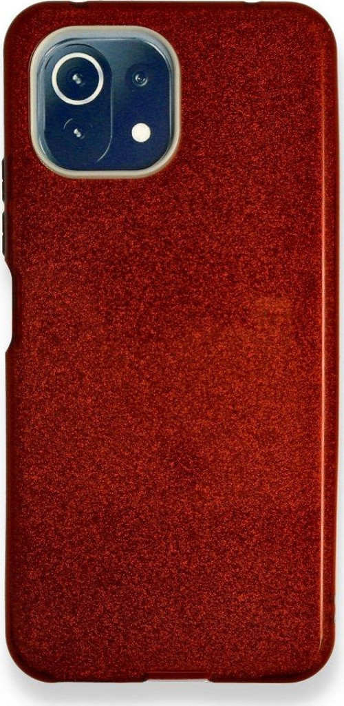 Xiaomi Mi 11 Lite Kılıf Simli Katmanlı Silikon
