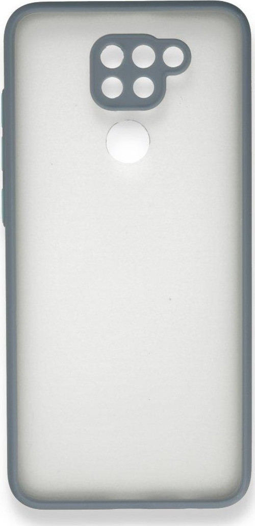 Xiaomi Redmi Note 9 Kılıf Montreal Silikon Kapak - Gri