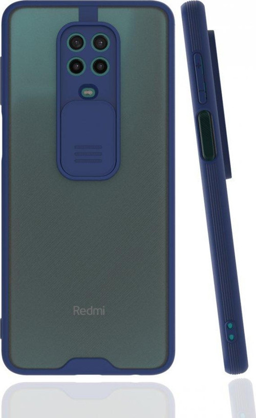 Xiaomi Redmi Note 9S Kılıf Platin Kamera Koruma Silikon - Lacivert