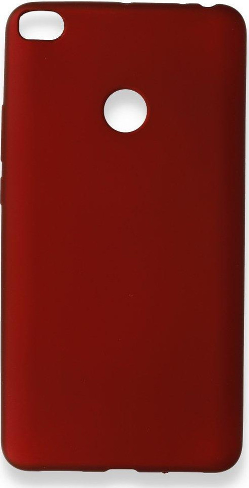 Xiaomi Mi Max 2 Kılıf Premium Rubber Silikon - Bordo