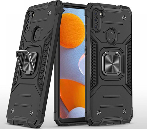 Samsung Galaxy A11 Kılıf Zegna Yüzüklü Silikon Kapak