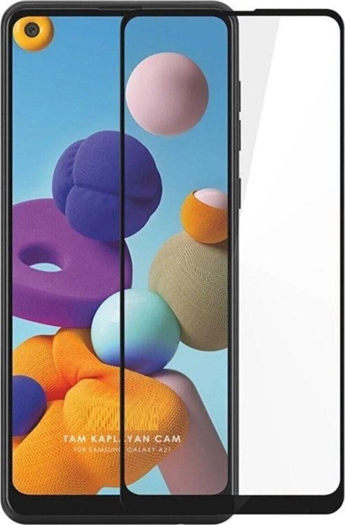 Samsung A21S Uyumlu 9D Tam Kaplayan Parmak Izi Bırakmayan Ekran Koruyucu Film