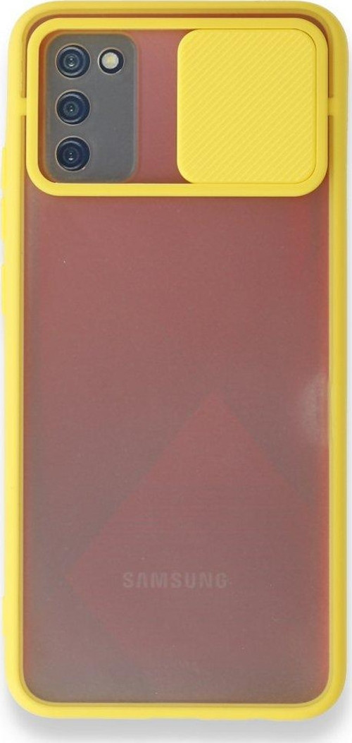 Samsung Galaxy A02S Kılıf Palm Buzlu Kamera Sürgülü Silikon