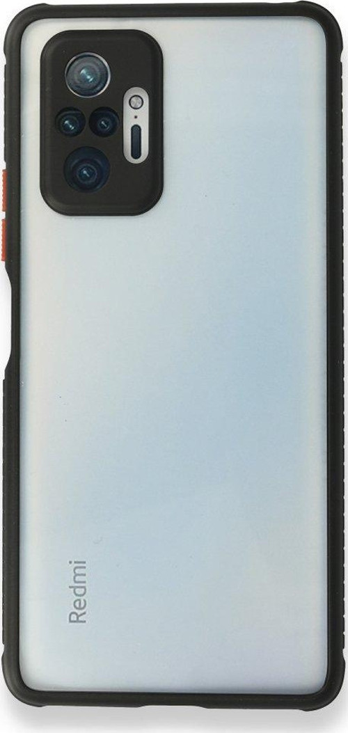 Xiaomi Redmi Note 10 Pro Kılıf Miami Şeffaf Silikon - Siyah