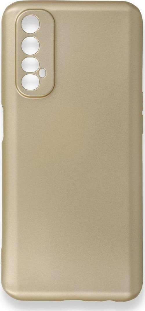 Realme 7 Kılıf Premium Rubber Silikon - Gold