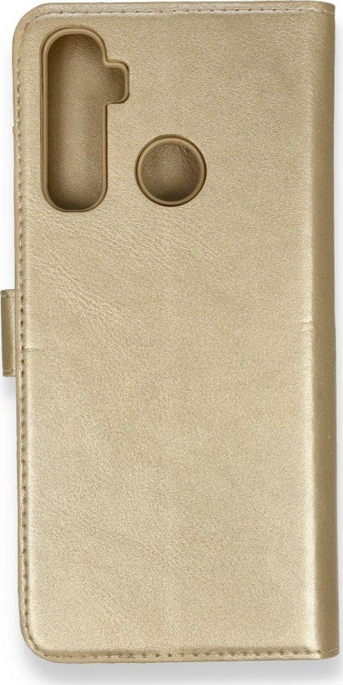 Realme C3 Kılıf Trend S Plus Kapaklı Kılıf - Gold