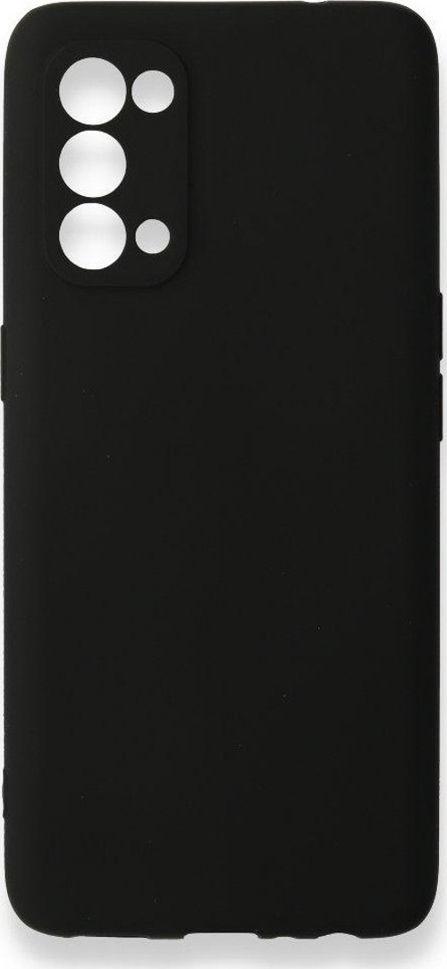 Oppo Reno 5 Kılıf Premium Rubber Silikon - Siyah