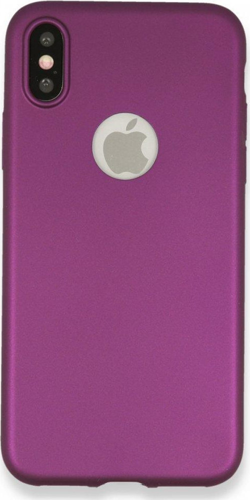 İphone Xs Kılıf Premium Rubber Silikon - Mürdüm