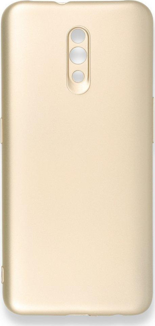 Oppo Reno Kılıf Premium Rubber Silikon - Gold
