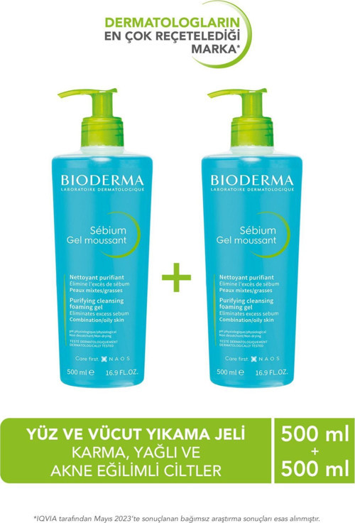 Sebium Foaming Gel 500 ml 2 Adet