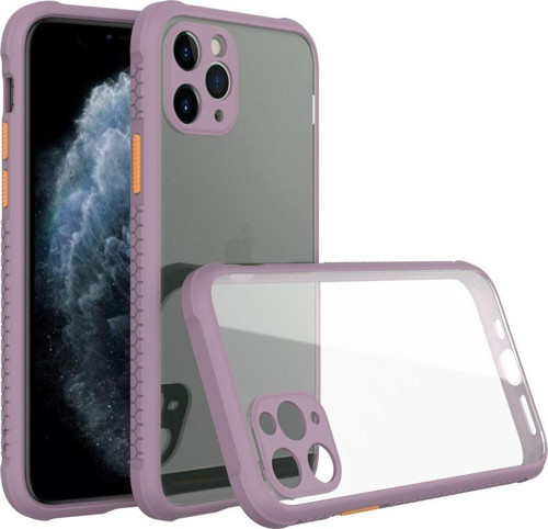 İphone 11 Pro Kılıf Miami Şeffaf Silikon - Açık Mor