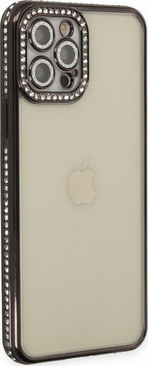 İphone 12 Pro Max Kılıf Joke Taşlı Silikon