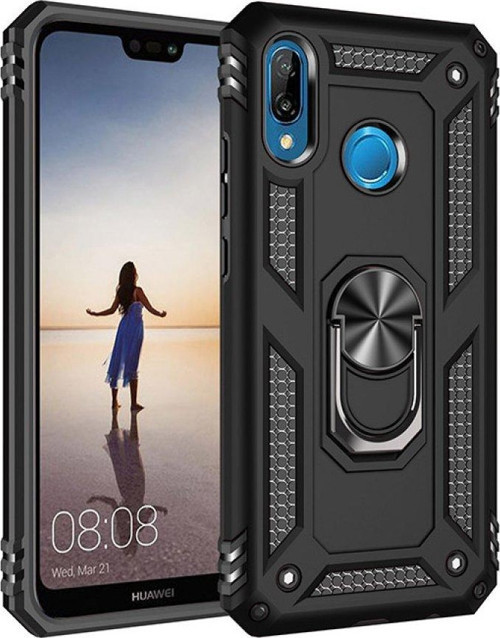 Huawei P20 Lite Kılıf Sofya Yüzüklü Silikon Kapak