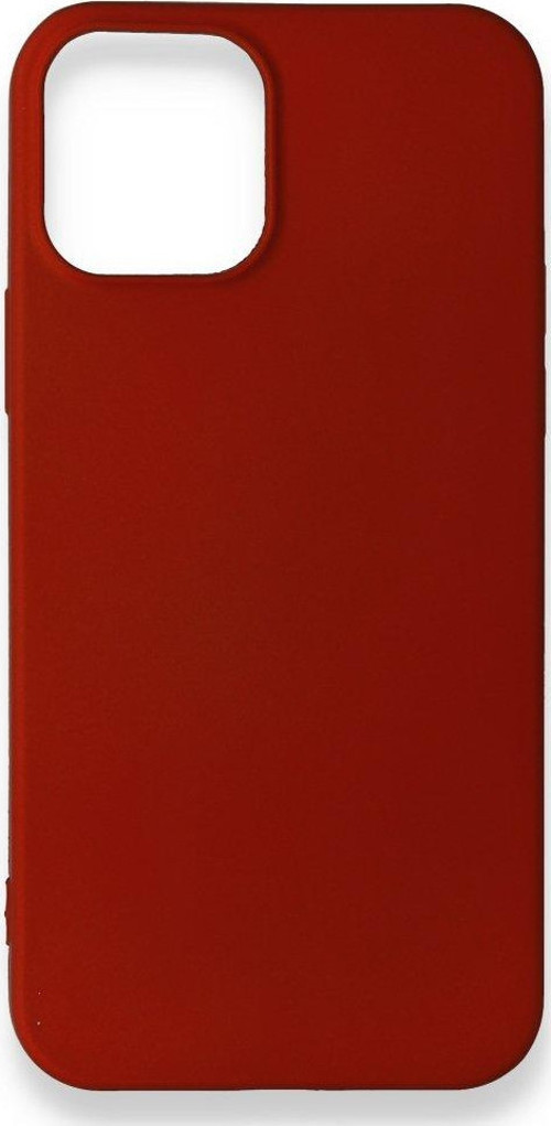 İphone 12 Kılıf Premium Rubber Silikon - Bordo