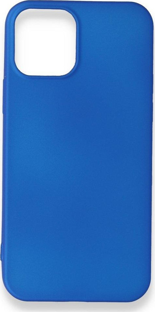 İphone 12 Kılıf Premium Rubber Silikon - Mavi