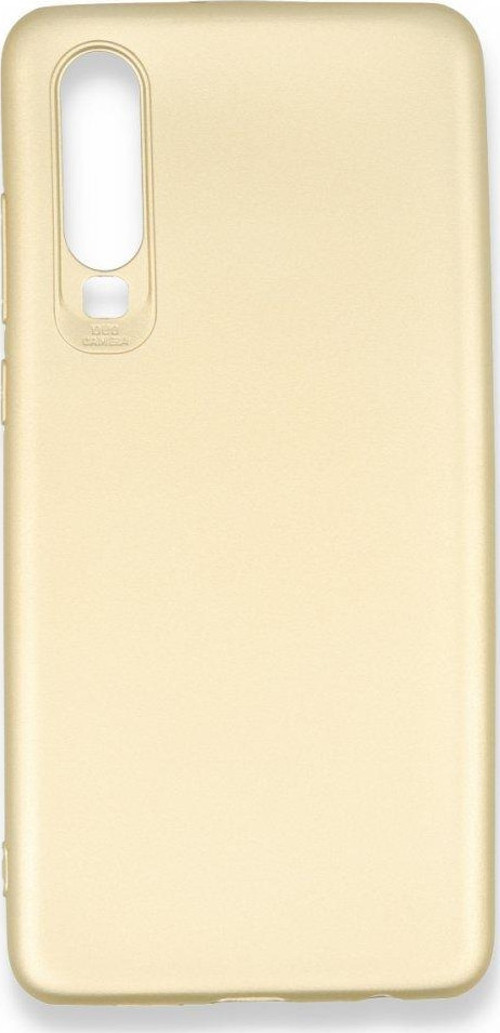 Huawei P30 Kılıf Premium Rubber Silikon - Gold