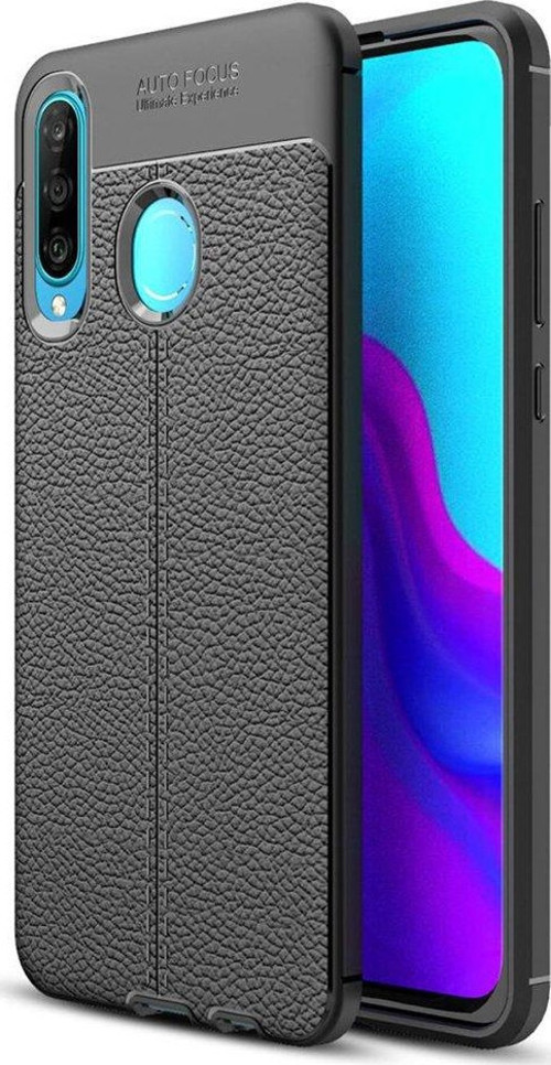 Huawei P30 Lite Kılıf Focus Derili Silikon