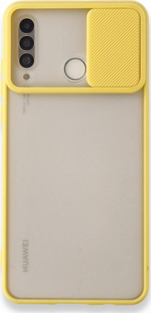Huawei P30 Lite Kılıf Palm Buzlu Kamera Sürgülü Silikon
